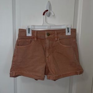 American Eagle pink jean shorts
